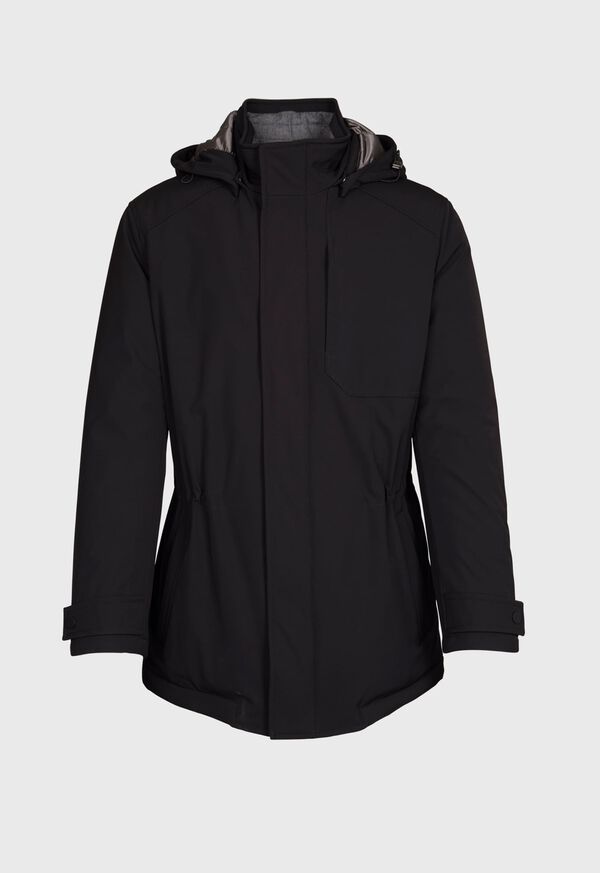 Paul Stuart Hooded String Waist Down Filled Tech Jacket, image 1