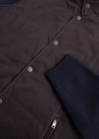 Paul Stuart Belsetta Bomber Jacket with Cashmere Knit Sleeves, thumbnail 2