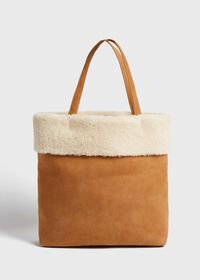 Paul Stuart Shearling Tote, thumbnail 1