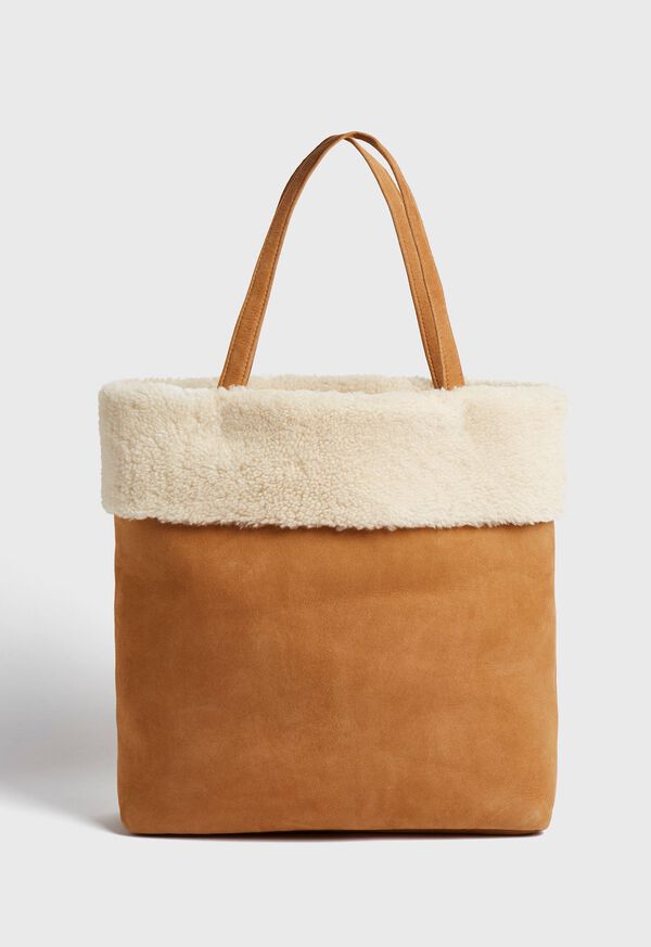 Paul Stuart Shearling Tote, image 1