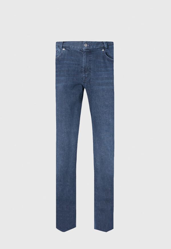 Paul Stuart Five Pocket Cotton and Cashmere Denim Pant, image 1