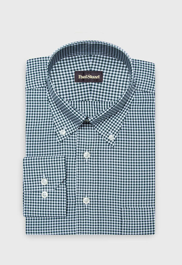 Paul Stuart Cotton Gingham Check Dress Shirt, image 1