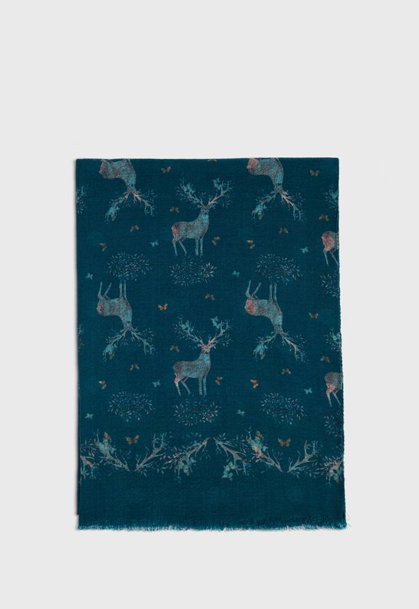 Paul Stuart Deer Print Scarf, image 2