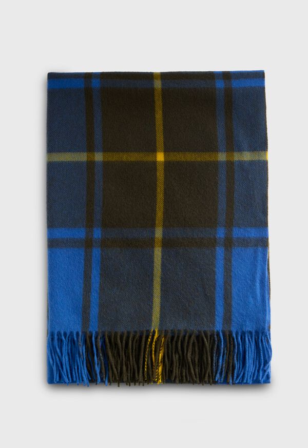 Paul Stuart Woven Cashmere Plaid Scarf, image 2