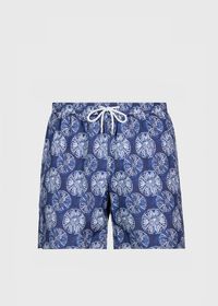 Paul Stuart Sand Dollar Batik Print Swim Trunk, thumbnail 1