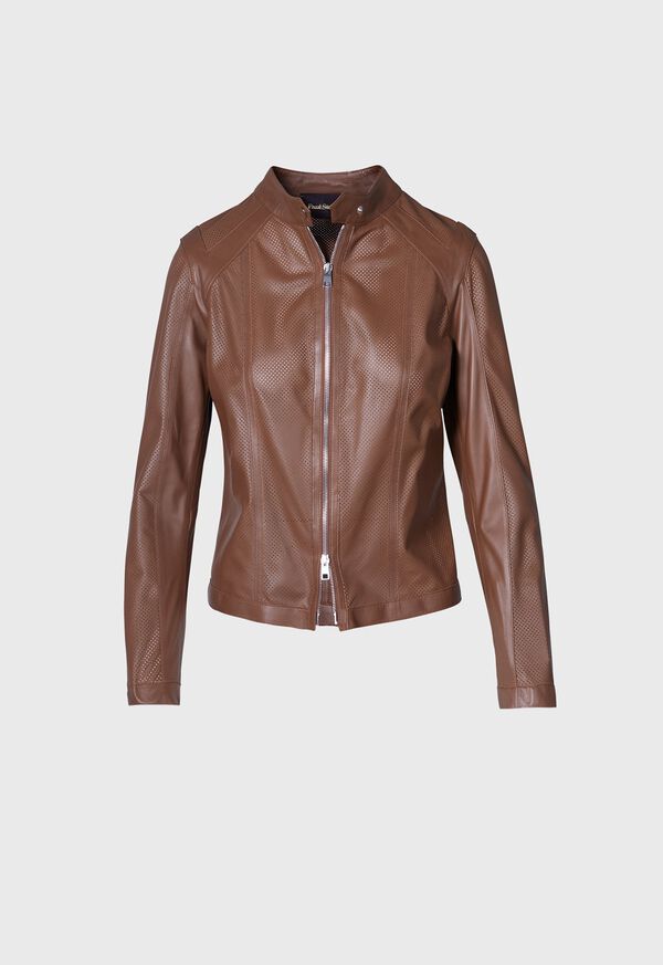 Paul Stuart Perforated Leather Jacket, image 1