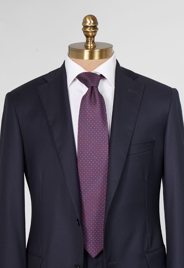 Paul Stuart Printed Silk Micro Medallion Tie, image 2