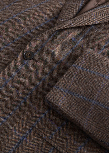 Paul Stuart Cashmere Windowpane Jacket
