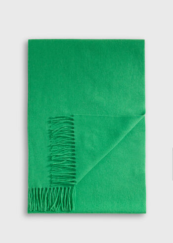 Paul Stuart Cashmere Scarf with Man on the Fence Logo