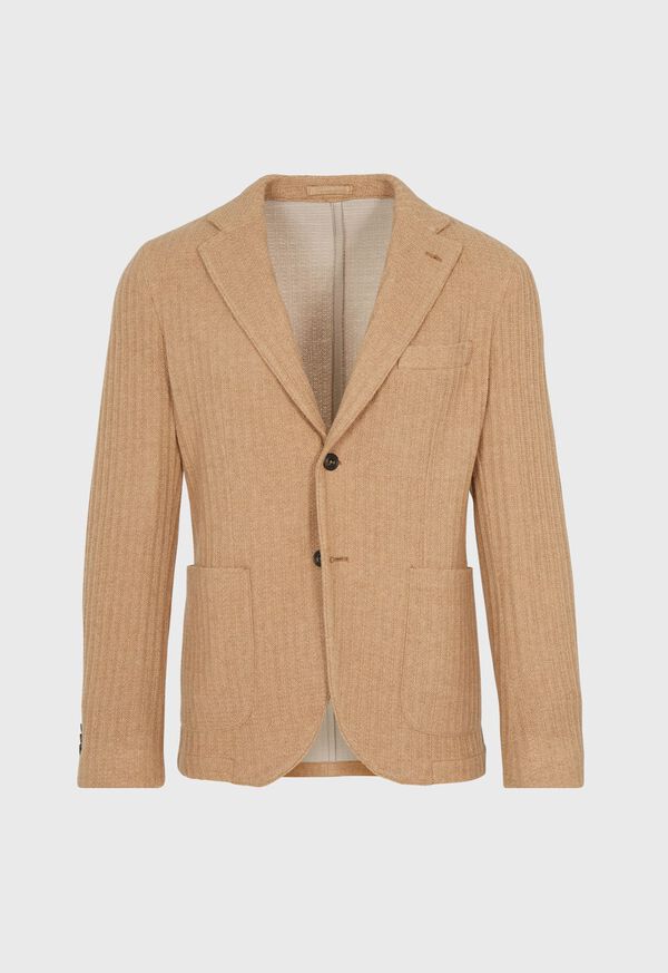 Paul Stuart Wool Blend Ribbed Knit Jacket, image 1