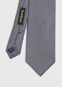 Paul Stuart Two Color Micro Weave Silk Tie, thumbnail 1