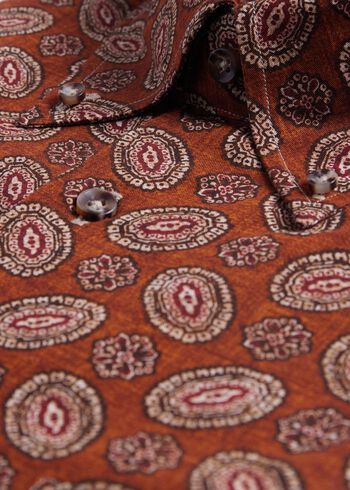 Paul Stuart Medallion Print Cotton Sport Shirt