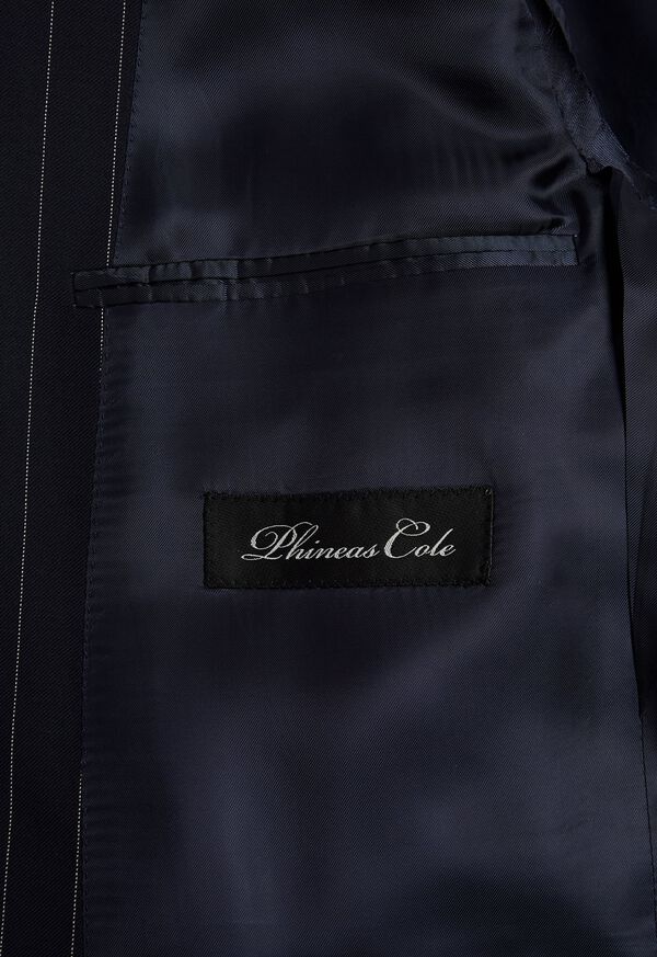 Paul Stuart Navy Pinstripe Wool Suit, image 4