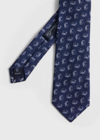 Paul Stuart Deco Domino Woven Silk Tie, thumbnail 1