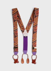 Paul Stuart Silk Floral Paisley Braces, thumbnail 1
