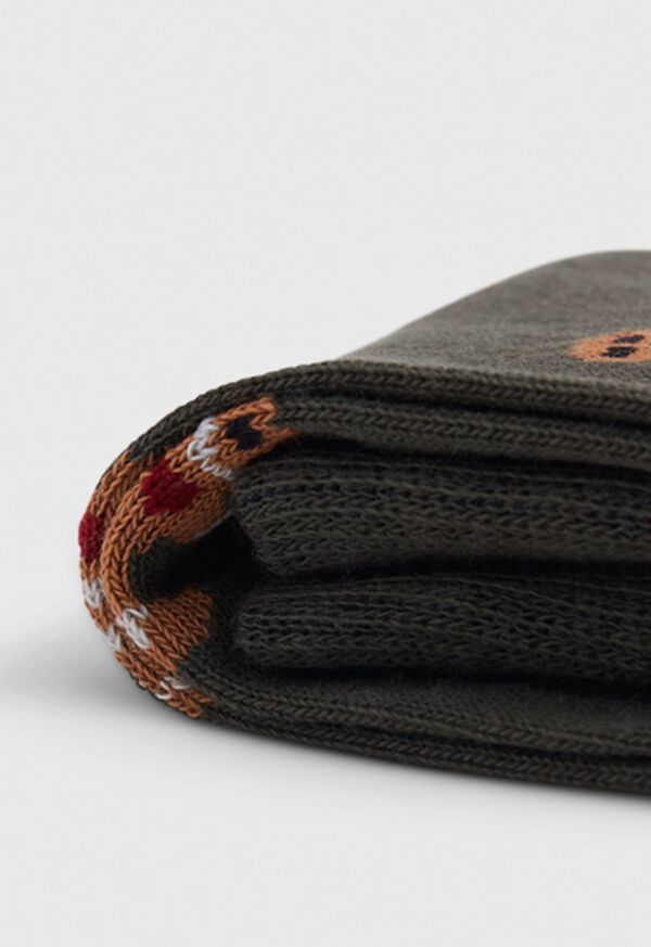 Paul Stuart Gingerbread Motif Sock, image 2