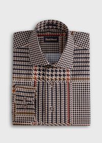 Paul Stuart Houndstooth Printed Sport Shirt, thumbnail 1