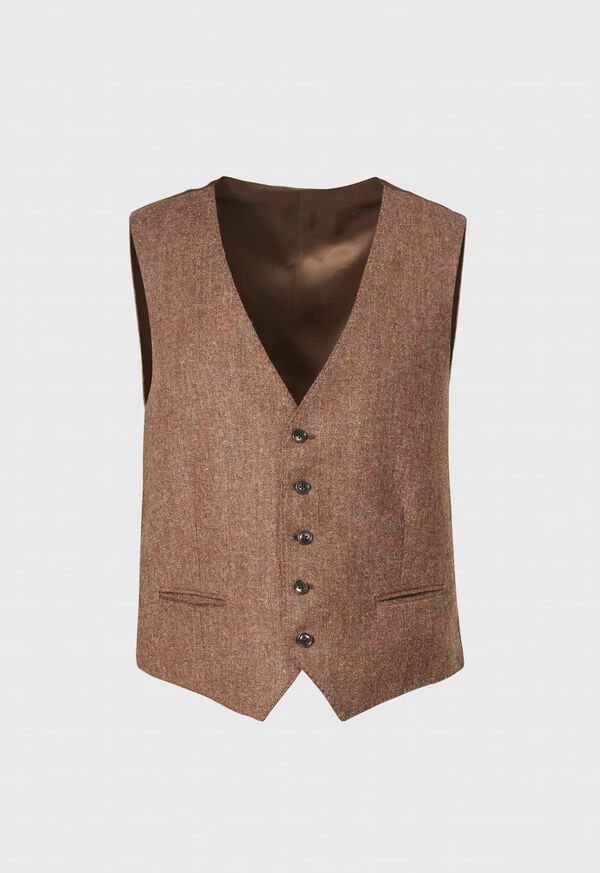 Paul Stuart Shetland Tweed Tailored Vest, image 1