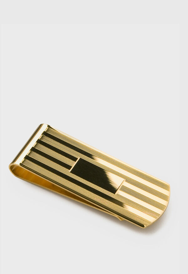 Paul Stuart Engine Turned Money Clip, image 1