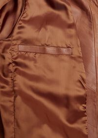 Paul Stuart Solid Brown Napa Shirt Jacket, thumbnail 3