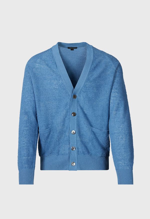 Paul Stuart Linen & Cotton Terry Cardigan, image 1