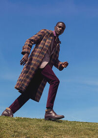 Paul Stuart Shetland Wool A-Line Coat, thumbnail 5