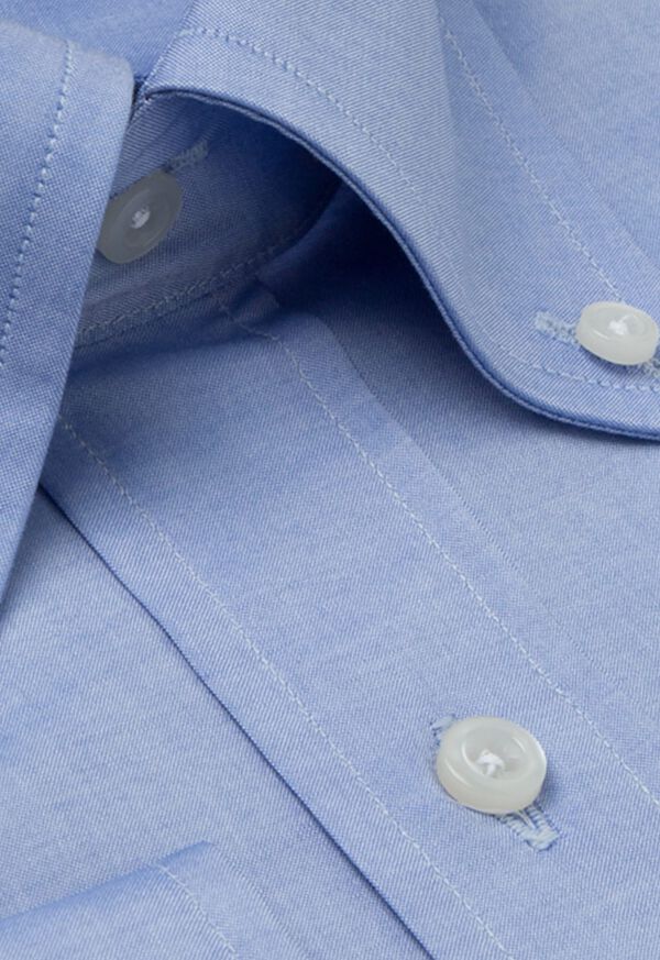 Paul Stuart Blue Sea Island Cotton Dress Shirt, image 2