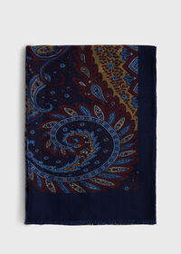 Paul Stuart Lambswool Paisley Print Scarf, thumbnail 2