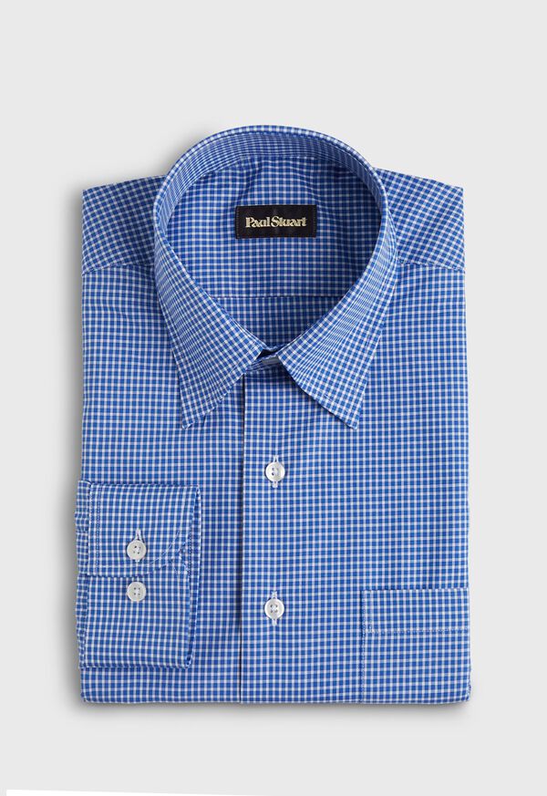 Paul Stuart Cotton Gingham Sport Shirt, image 1