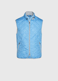 Paul Stuart Quilted Nylon Vest with Wool Trim, thumbnail 4