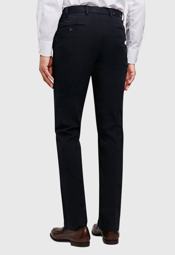 Paul Stuart Blue Cotton Stretch Twill Pant, image 3