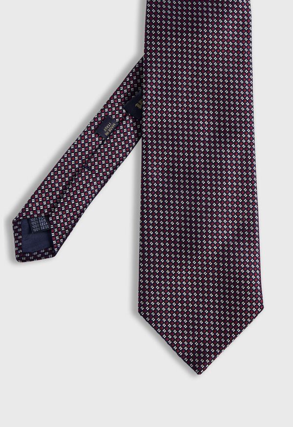 Paul Stuart Woven Silk Micro Jacquard Tie, image 1