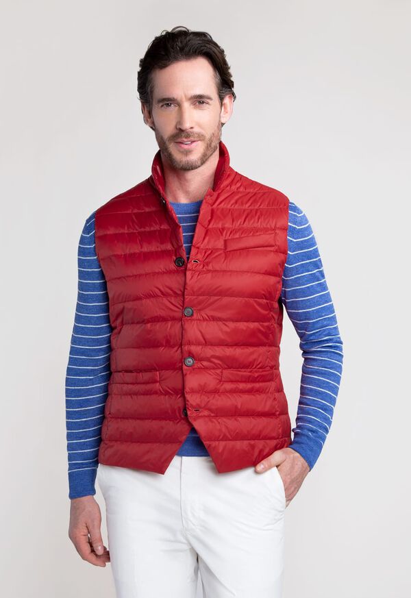 Paul Stuart Lightweight Microfiber Button Vest, image 1