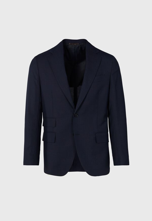 Paul Stuart Navy Plaid Wool Soft Shoulder Suit, image 2