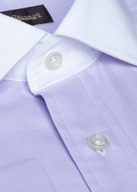 Paul Stuart Contrast Collar Cotton Twill Dress Shirt, thumbnail 2