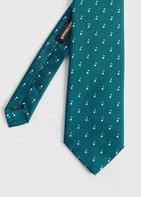 Paul Stuart Woven Silk Double Dot Tie, thumbnail 1