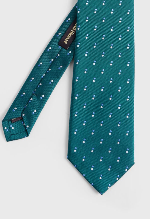 Paul Stuart Woven Silk Double Dot Tie, image 1