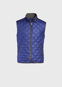 Needles Piping Quilt Vest - Charcoal | Garmentory