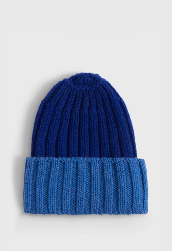Paul Stuart Cashmere Two-Tone Cap, image 1