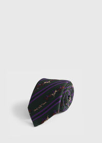 Paul Stuart Woven Silk Rider Motif Tie, thumbnail 1