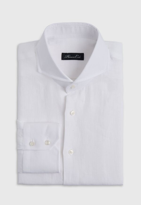 Paul Stuart White Washed Linen Collar Shirt, image 1