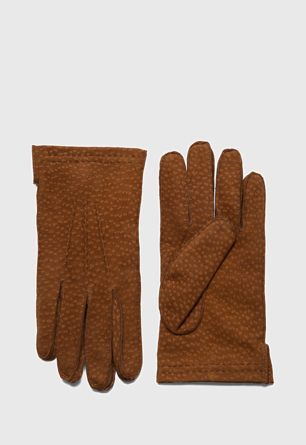 Paul Stuart Handsewn Cashmere Lined Peccary Gloves, image 1
