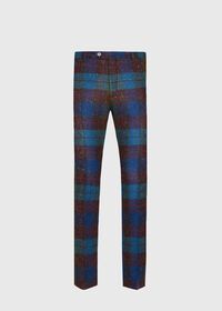 Paul Stuart Bright Blue Plaid Pant, thumbnail 1