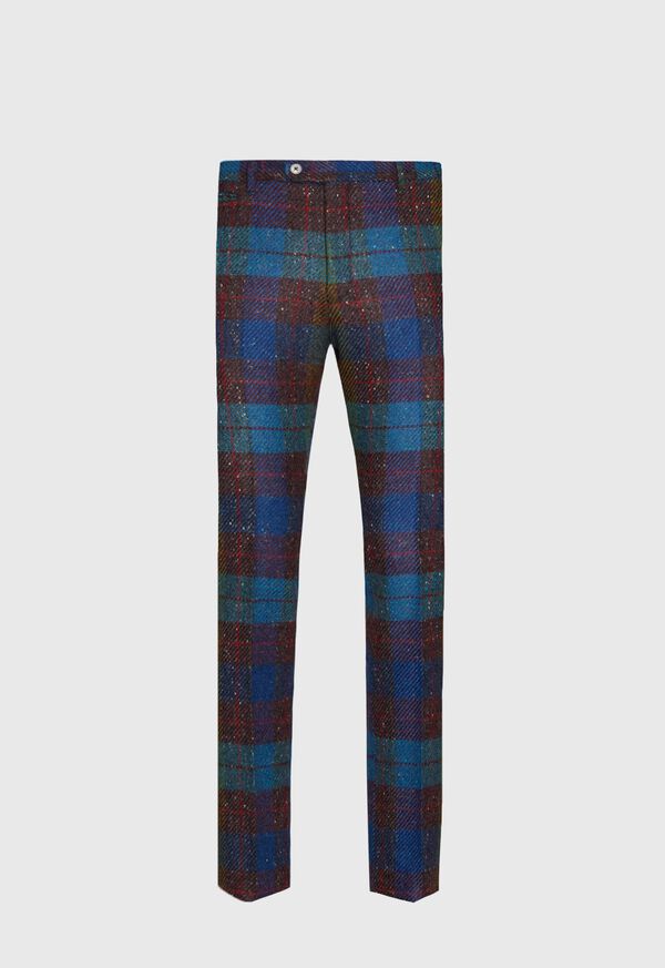 Paul Stuart Bright Blue Plaid Pant, image 1