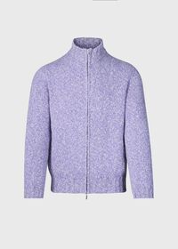 Paul Stuart Wool & Cashmere Marled Zip Cardigan, thumbnail 1