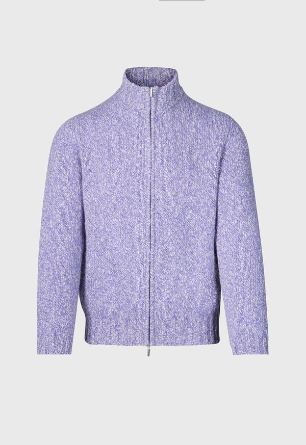 Paul Stuart Wool & Cashmere Marled Zip Cardigan, image 1