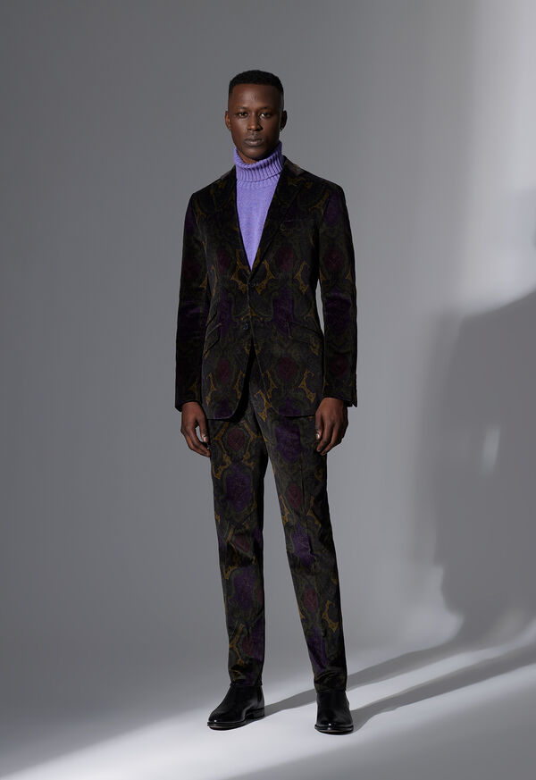 Paul Stuart Paisley Velvet Suit Look, image 1