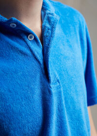 Paul Stuart Terry Cloth Polo Shirt, thumbnail 4