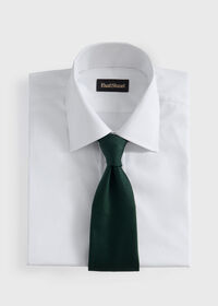 Paul Stuart Solid Mogador Silk & Cotton Tie, thumbnail 2
