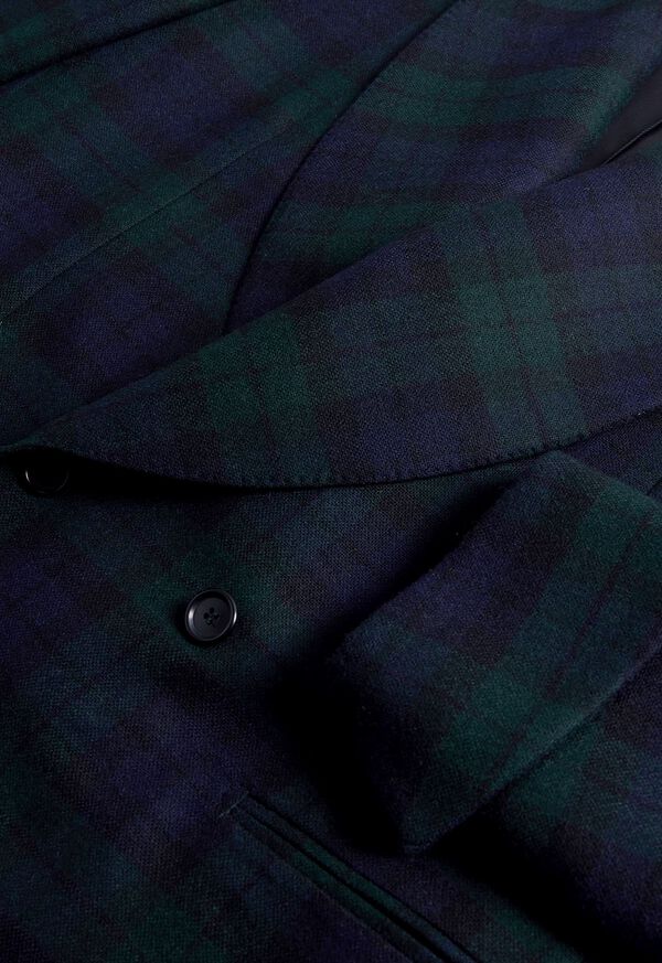 Paul Stuart Black Watch Shawl Collar Tuxedo, image 4